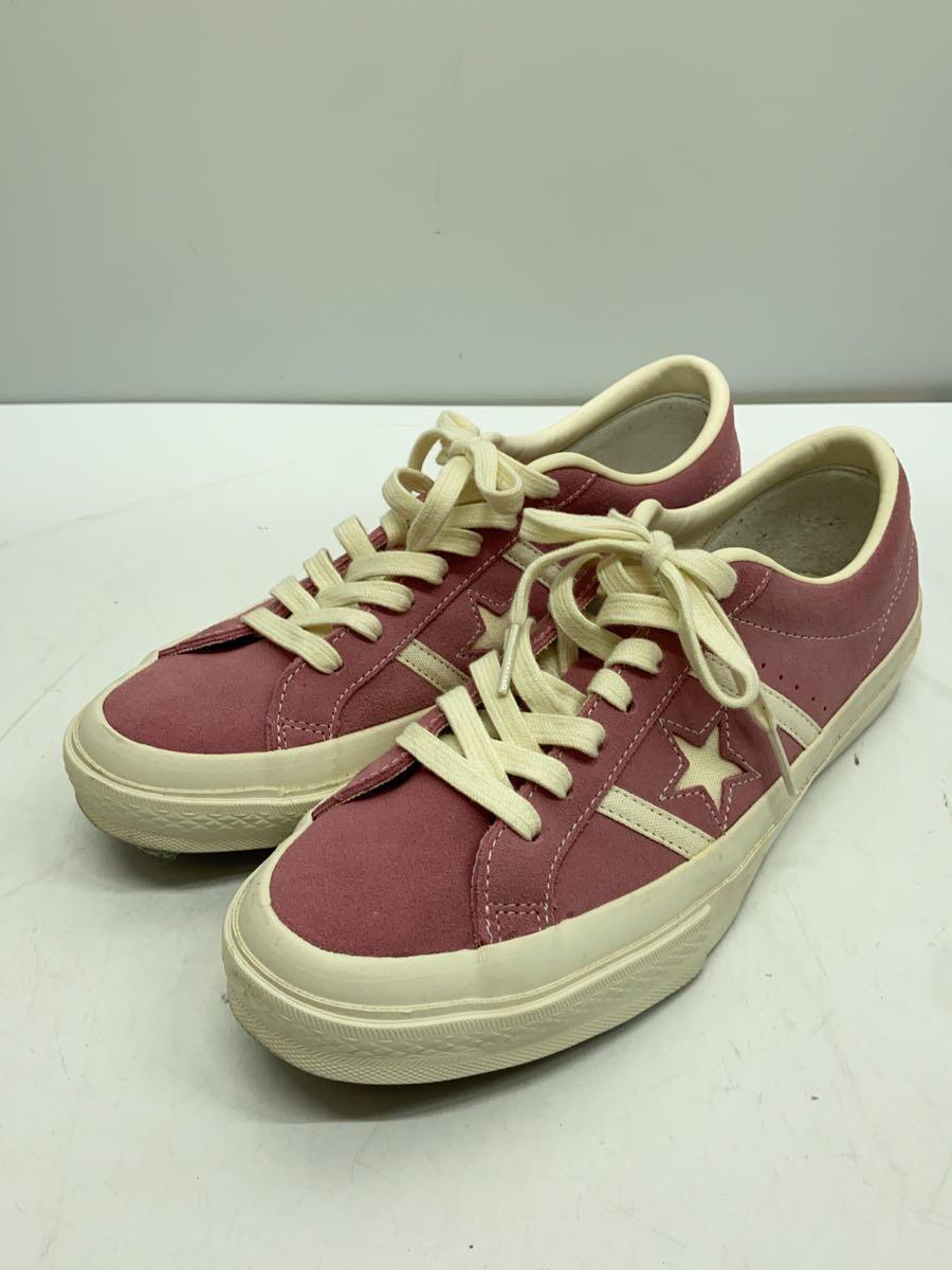 CONVERSE◆STAR&BARS SUEDE OX/ローカットスニーカー/26.5cm/PNK/スウェード/1CL756_画像2