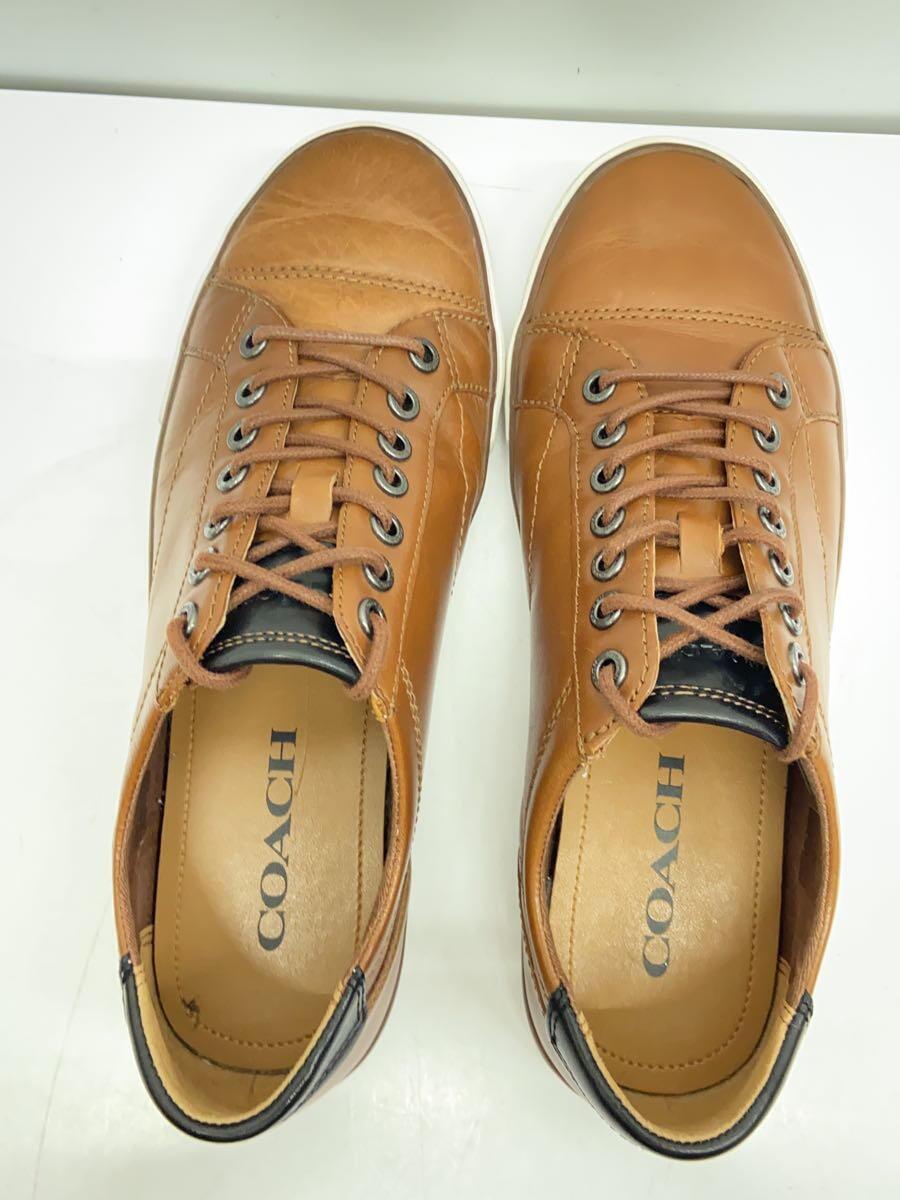 COACH◆PERKINS LO TOP SNEAKER/26cm/BRW/FG1056_画像3