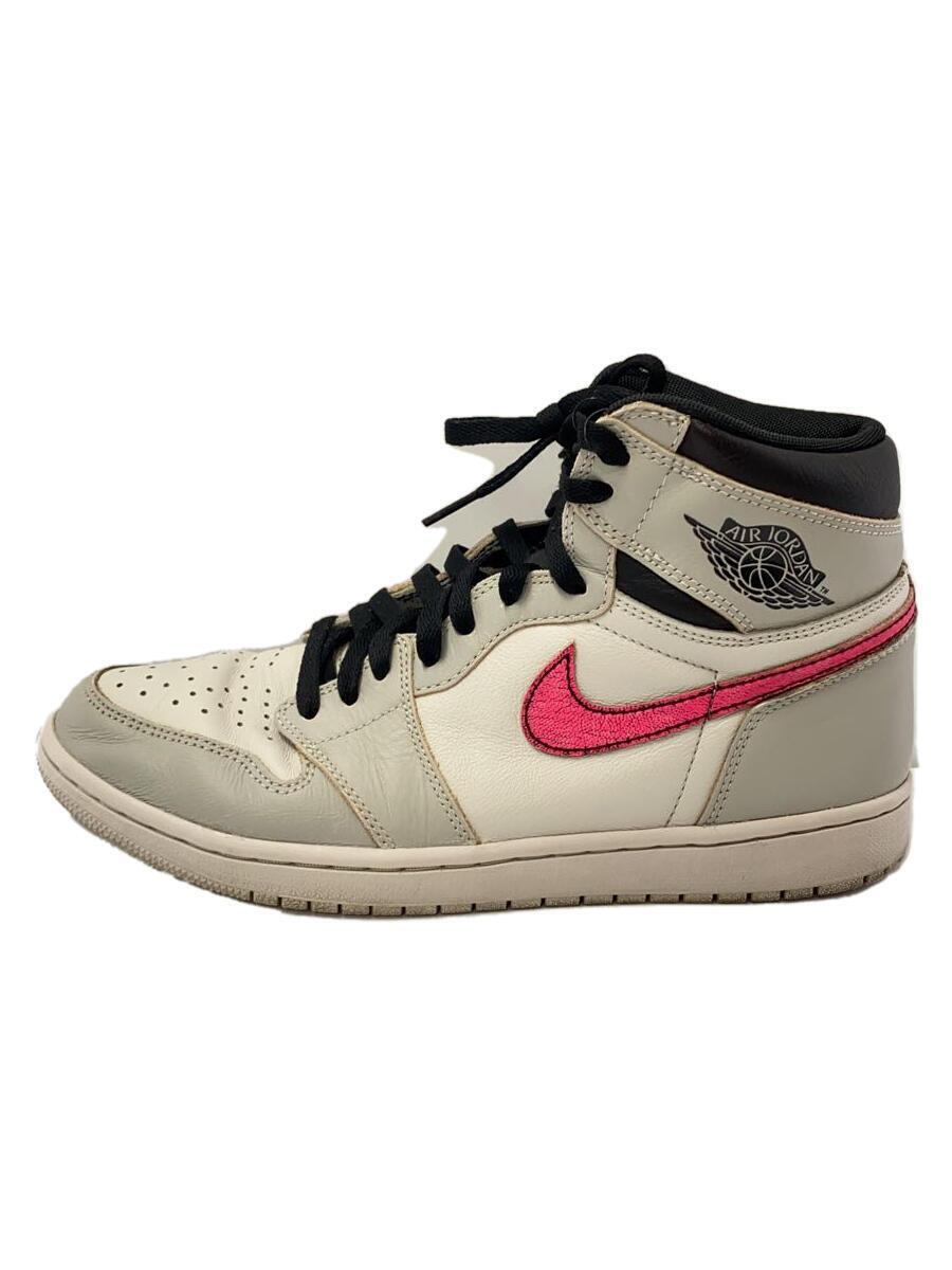 NIKE◆AIR JORDAN 1 RETRO HIGH OG DEFIANT/エアジョーダンハイ/グレー/27.5cm/W//_画像1