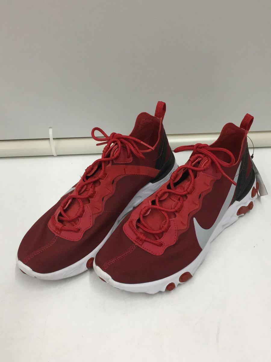 NIKE◆REACT ELEMENT 55/リアクトエレメント/レッド/BQ6166-601/27cm/RED//_画像2