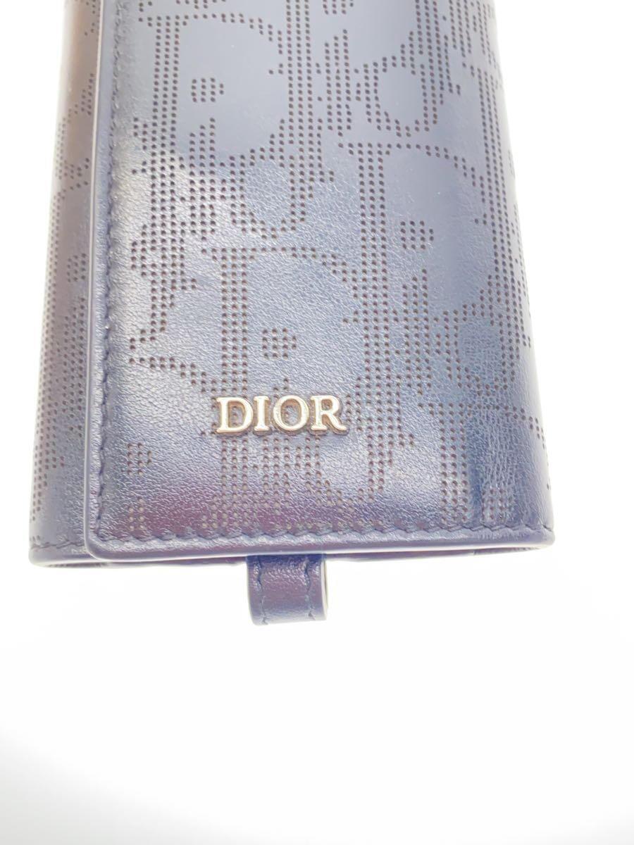Christian Dior◆Christian Dior /クリスチャンディオール/キーケース/レザー/BLK/メンズ_画像3