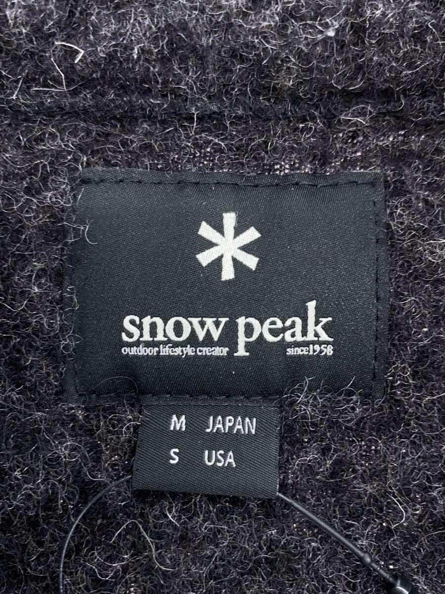 snow peak◆フリースジャケット/M/ウール/GRY/グレー/JK-18AU021_画像3