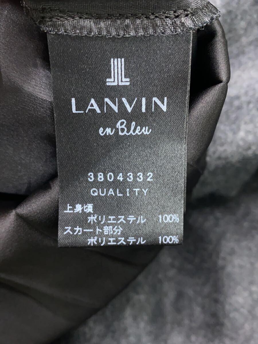 LANVIN en Bleu◆長袖ワンピース/38/ウール/GRY/3804332_画像4