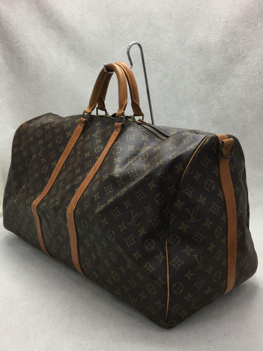 LOUIS VUITTON◆キーポル・バンドリエール60_モノグラムキャンバス/PVC/BRW//_画像2