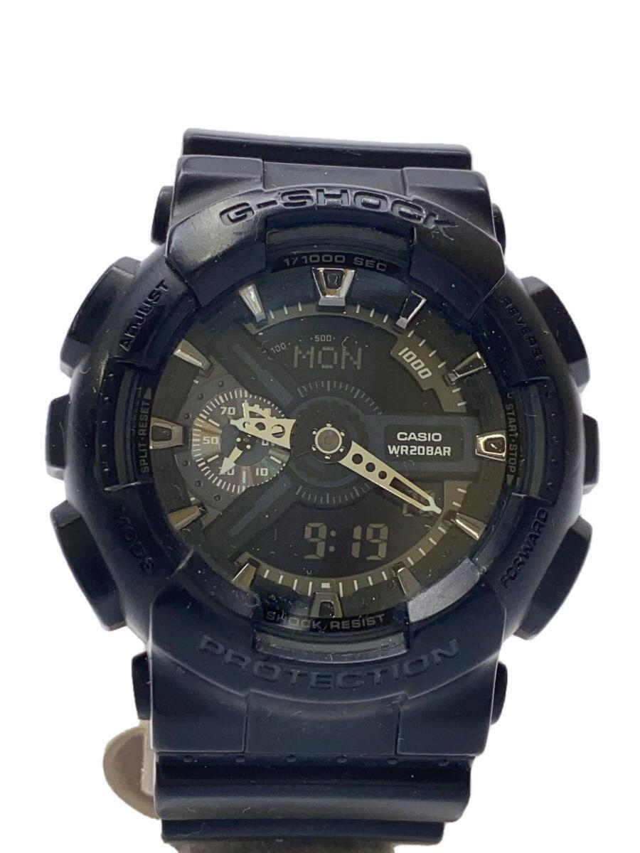 CASIO◆クォーツ腕時計・G-SHOCK/デジアナ/BLK/BLK_画像1