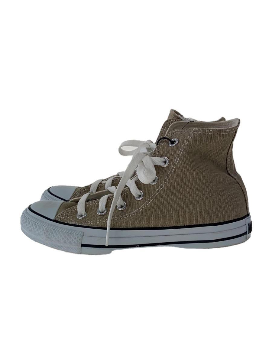 CONVERSE◆ハイカットスニーカー/24cm/BEG/キャンバス/1CL128_画像1