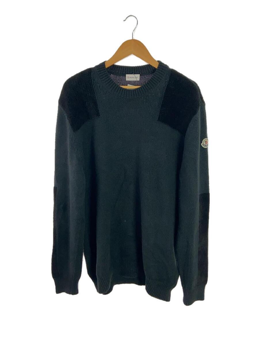 MONCLER* свитер ( толстый )/XXL/ хлопок /BLK/G20919C00005N1174/GIROCOLLO TRICOT