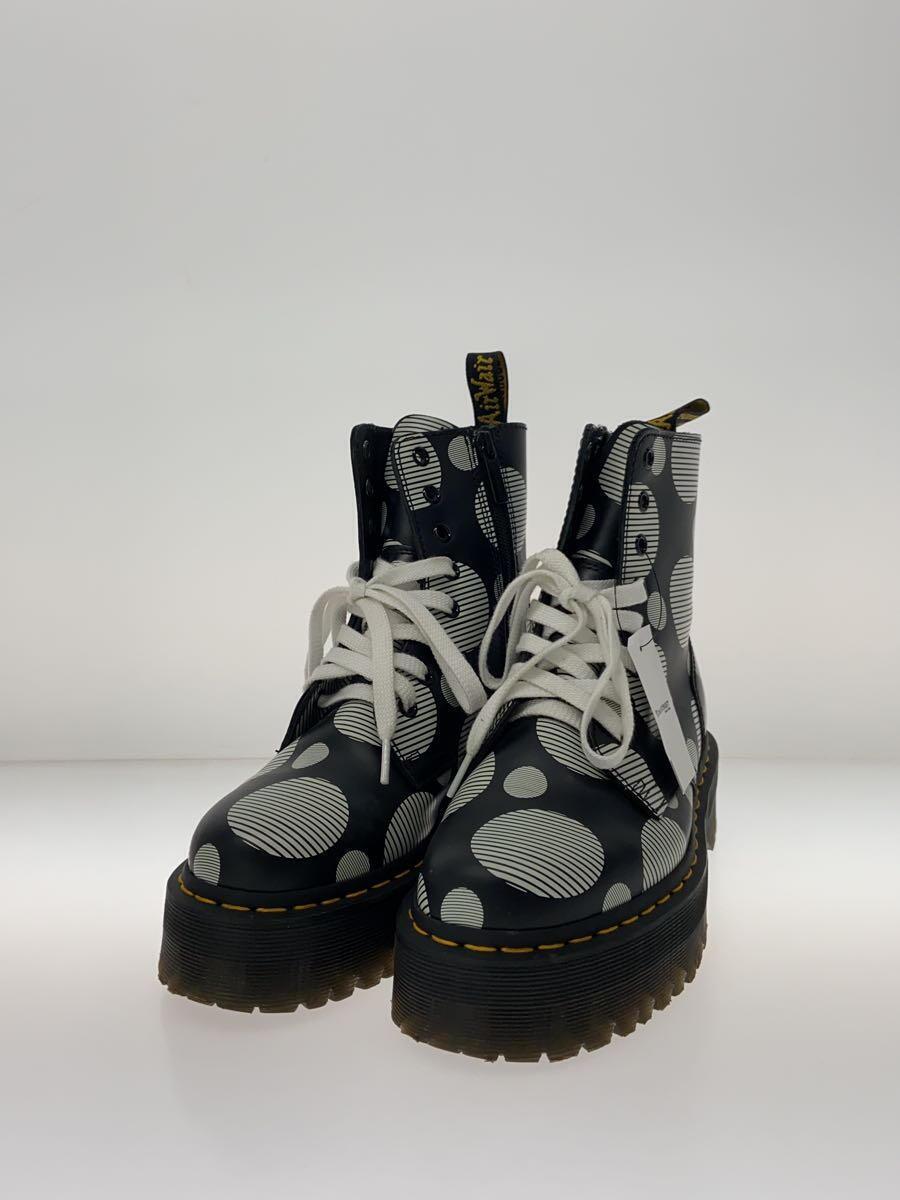 Dr.Martens◆JADON/水玉柄/レースアップブーツ/UK5/BLK/レザー/KV05W_画像2