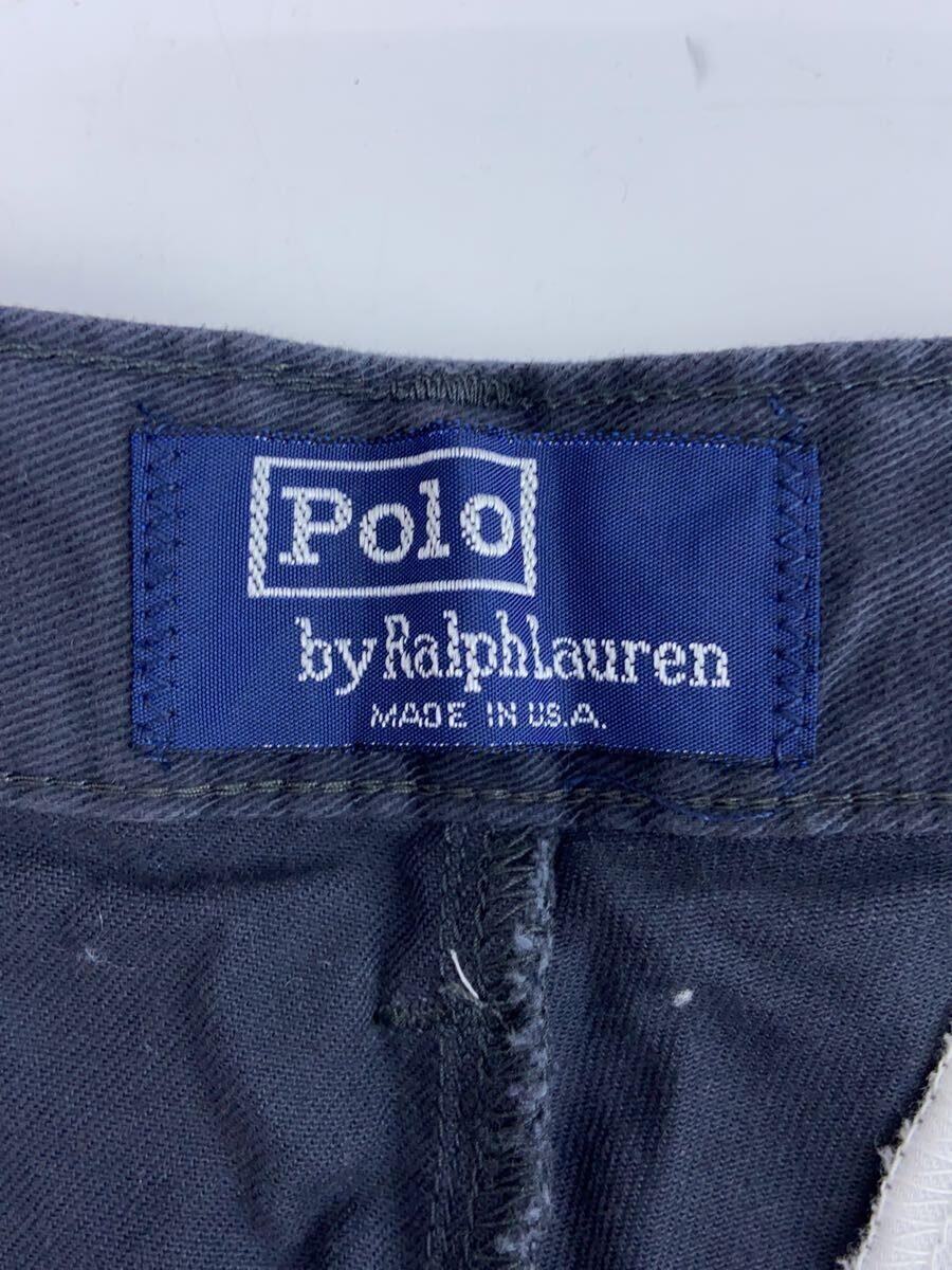 POLO RALPH LAUREN◆ボトム/28/コットン/NVY/無地/1302704D/90s/デッドストック/USA製_画像4