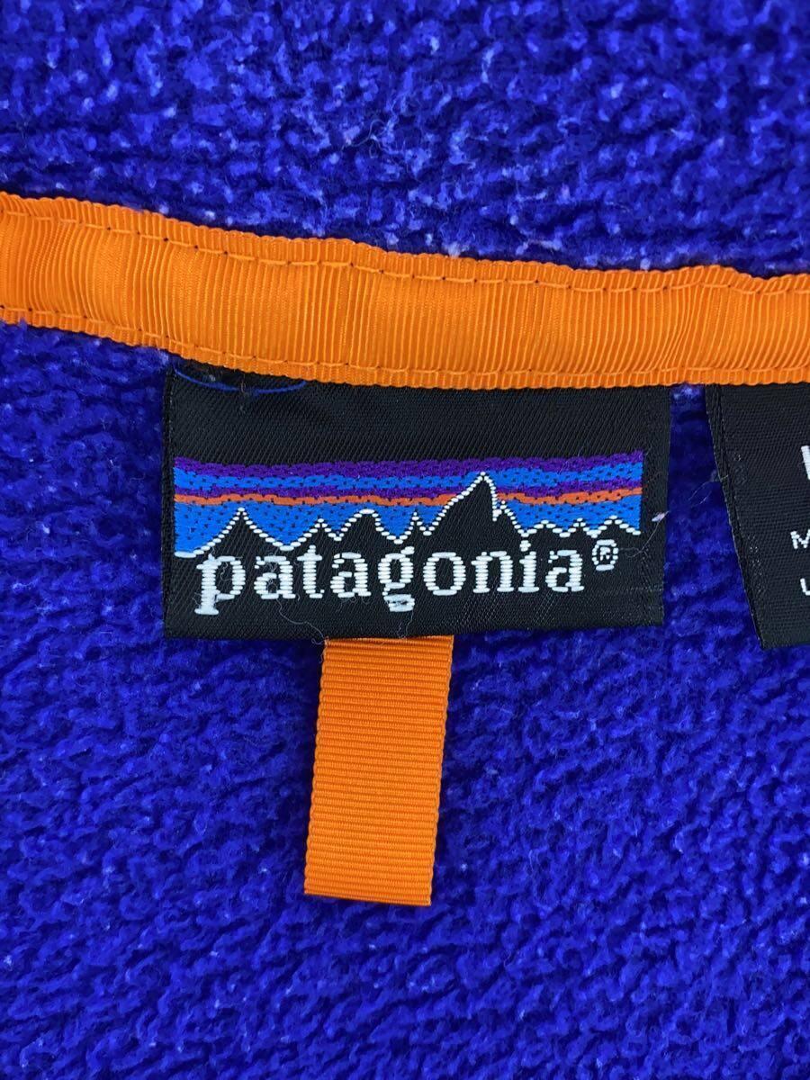 patagonia◆フリースジャケット/L/ポリエステル/ブルー/25530/90s/USA製/スナップT_画像3