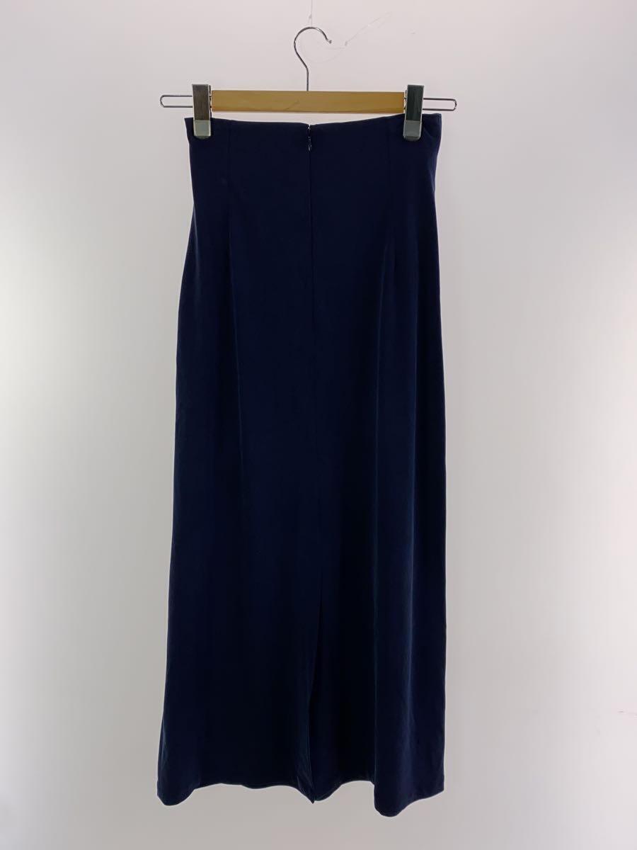 08 sircus◆Cupro jersey straight long skirt/0/ネイビー/無地/S23SS-SK04_画像2