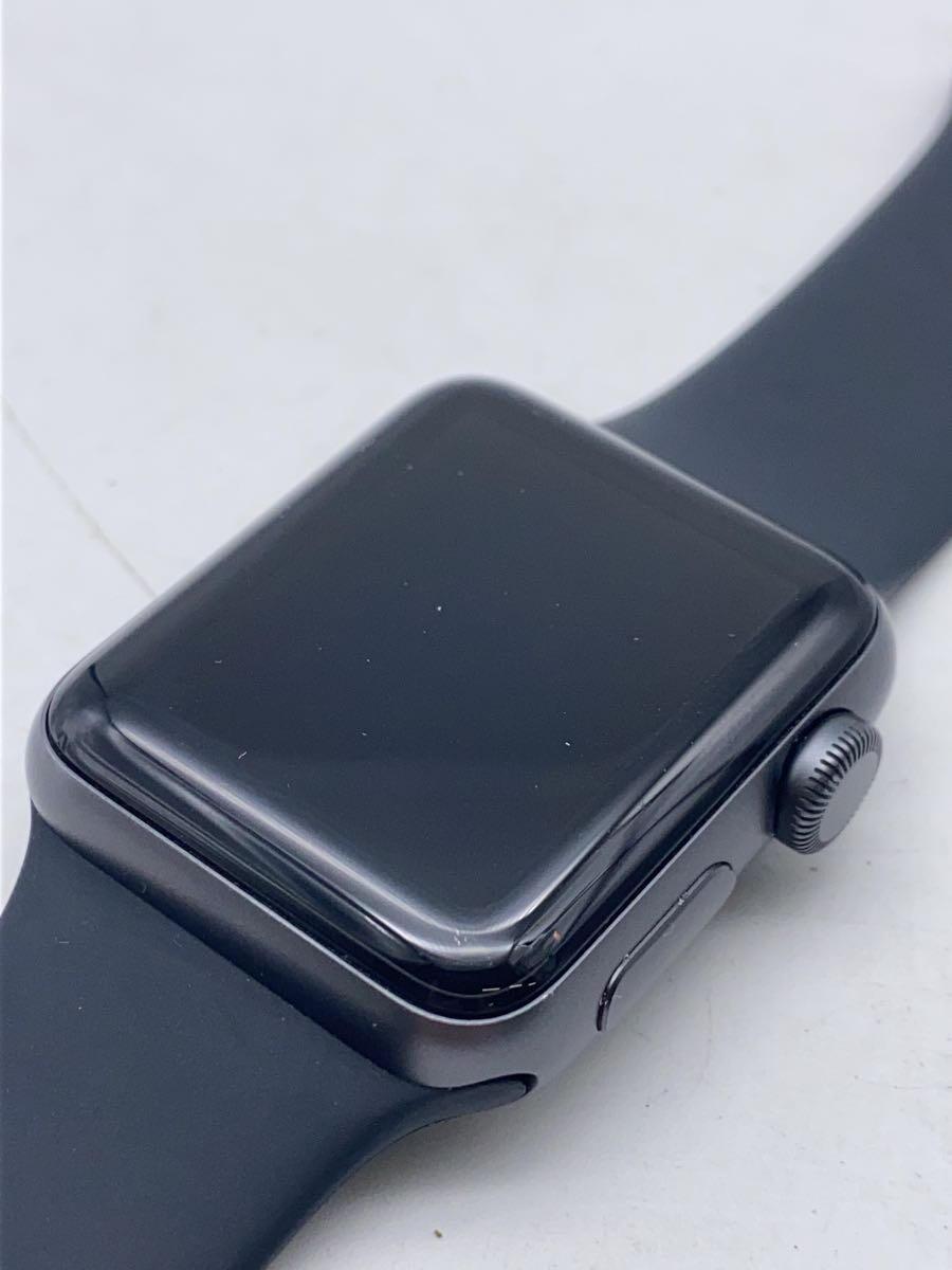 Apple◆Apple Watch Series 3 GPSモデル 38mm MTF02J/A ブラックスポーツバンド_画像5