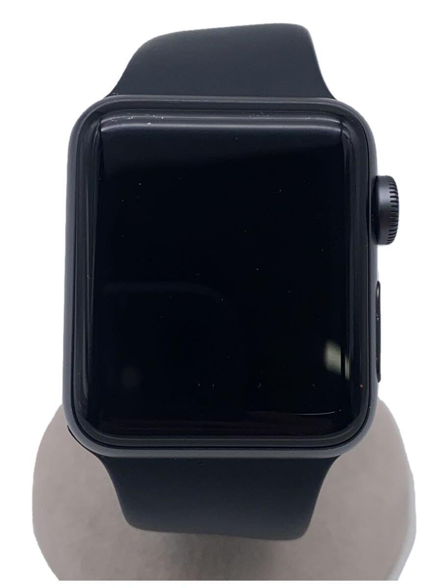 Apple◆Apple Watch Series 3 GPSモデル 38mm MTF02J/A ブラックスポーツバンド_画像1