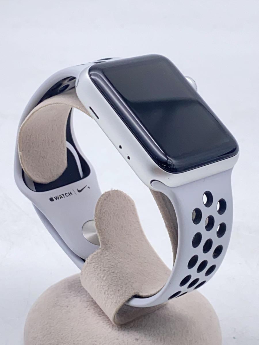 Apple◆Apple Watch Series 3 Nike+ 42mm GPSモデル/シルバー/ホワイト/MQL32J/A_画像3