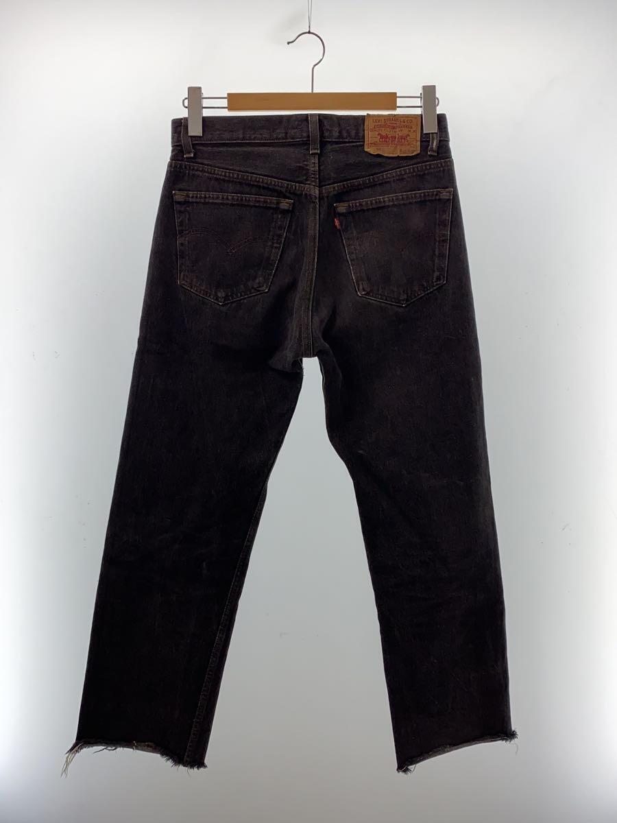 Levi’s◆90s/USA製/ボタン裏653/カットオフ/31/コットン/BLK/501-0658/汚れ有_画像2