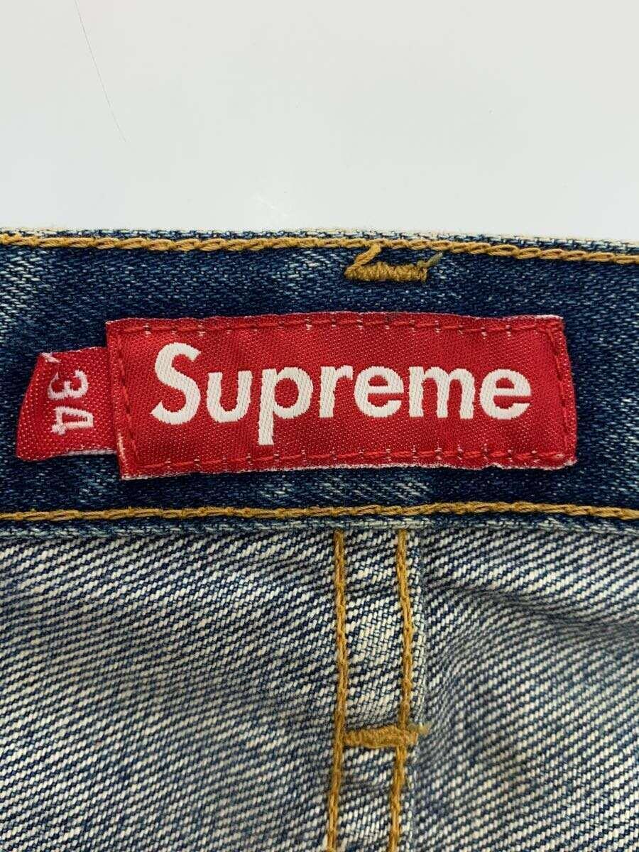 Supreme◆Washed Regular Jeans/34/デニム/IDG/色褪せ、擦れ有_画像4