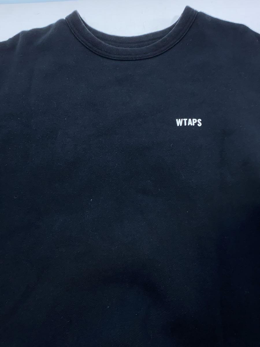 WTAPS◆スウェット/S/コットン/BLK/プリント/162ATDT-CSM07S/裏起毛/トップス/黒_画像5