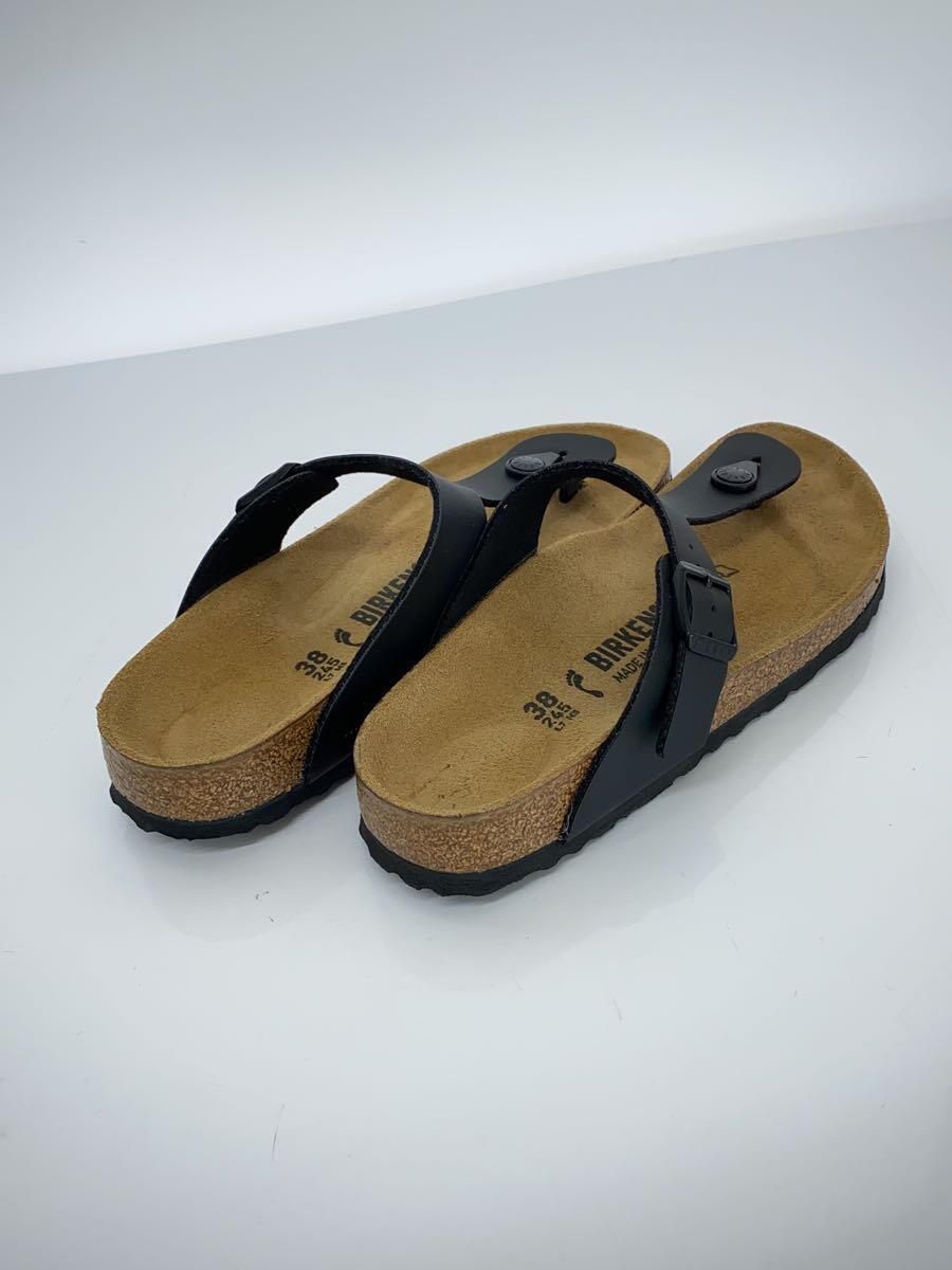 BIRKENSTOCK◆サンダル/24.5cm/BLK/レザー/0043693_画像6