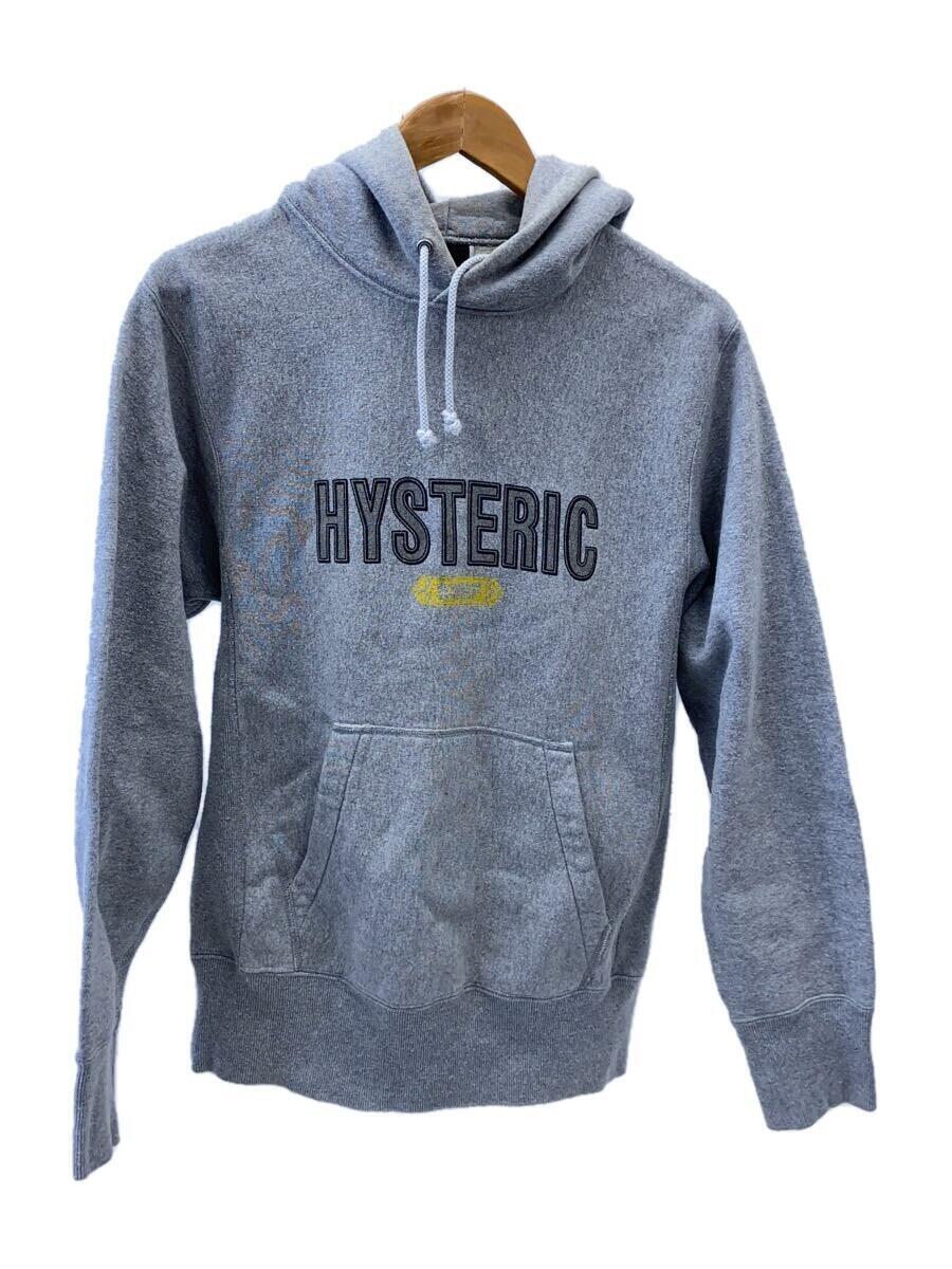 HYSTERIC GLAMOUR◆パーカー/S/コットン/GRY/無地/4CF-0151_画像1