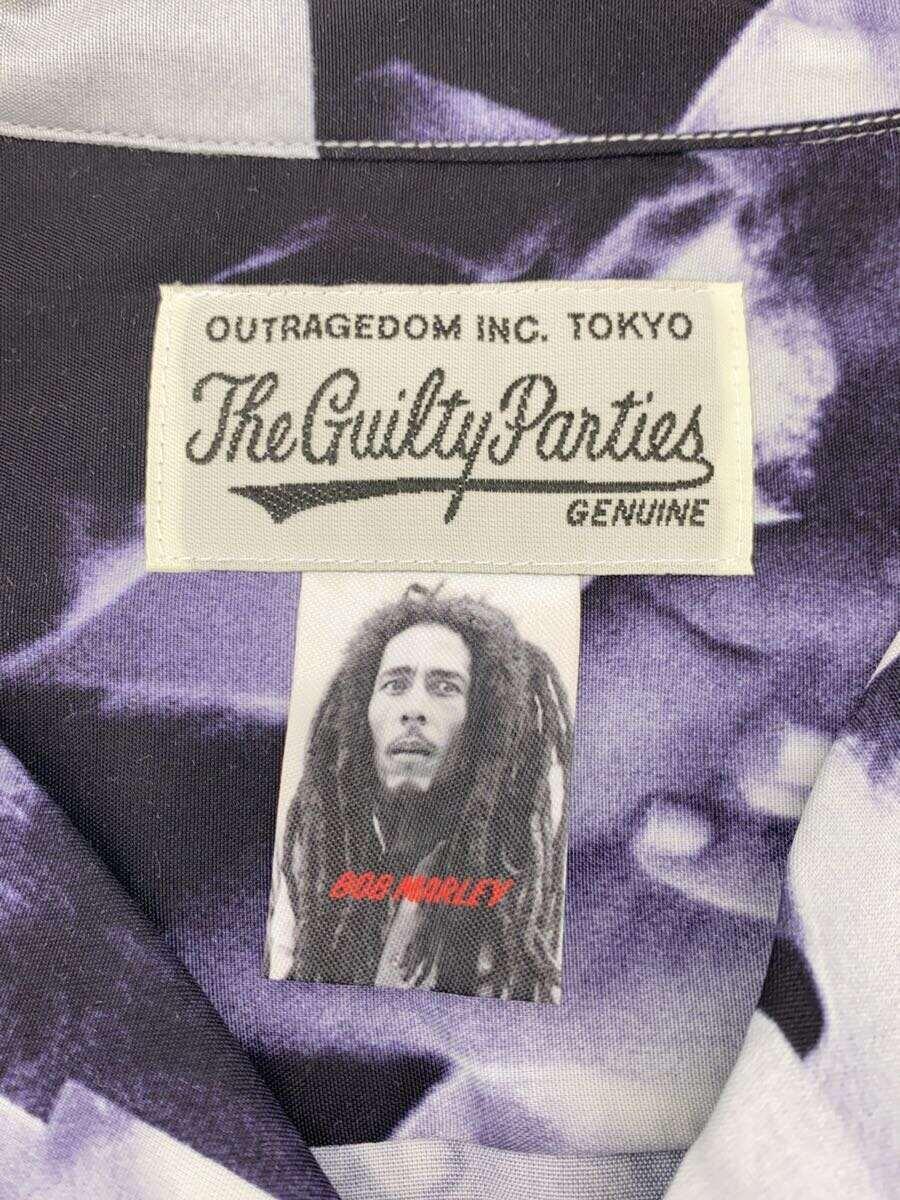 WACKO MARIA◆半袖シャツ/L/レーヨン/WHT/オープンカラー/bobmarley_画像3