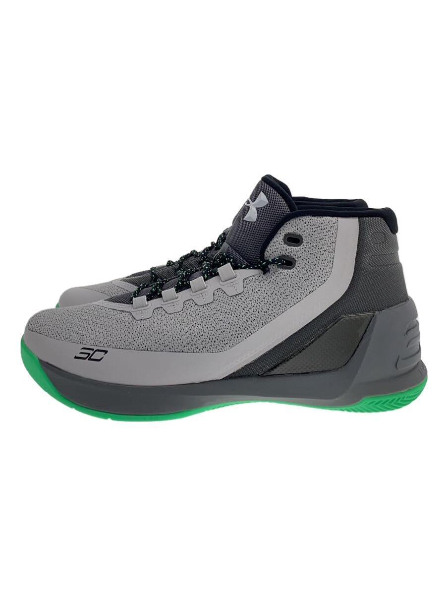 UNDER ARMOUR◆UA CURRY 3/ハイカットスニーカー/27.5cm/GRY/1269279-289_画像1