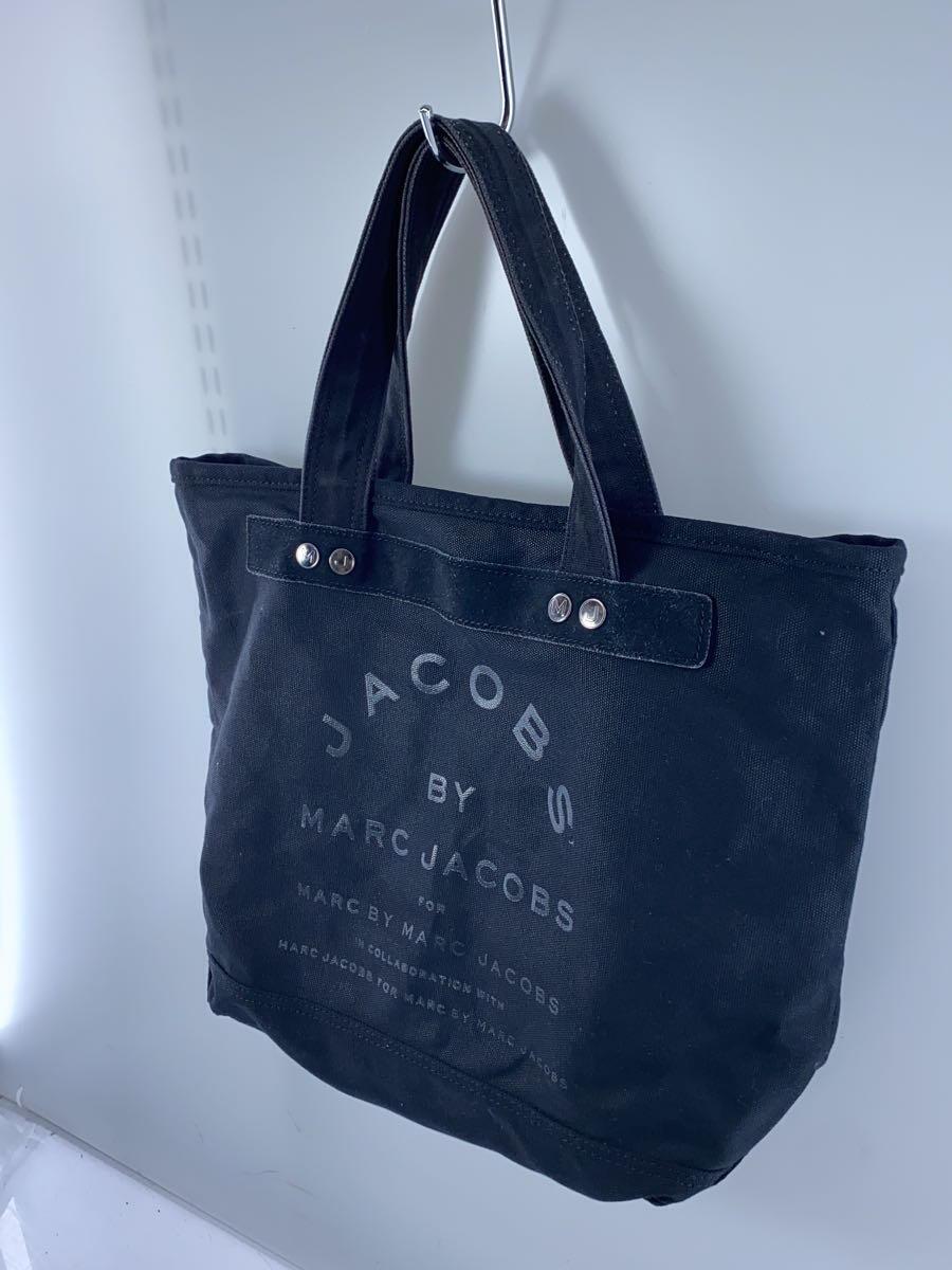 MARC BY MARC JACOBS◆トートバッグ/コットン/BLK_画像2