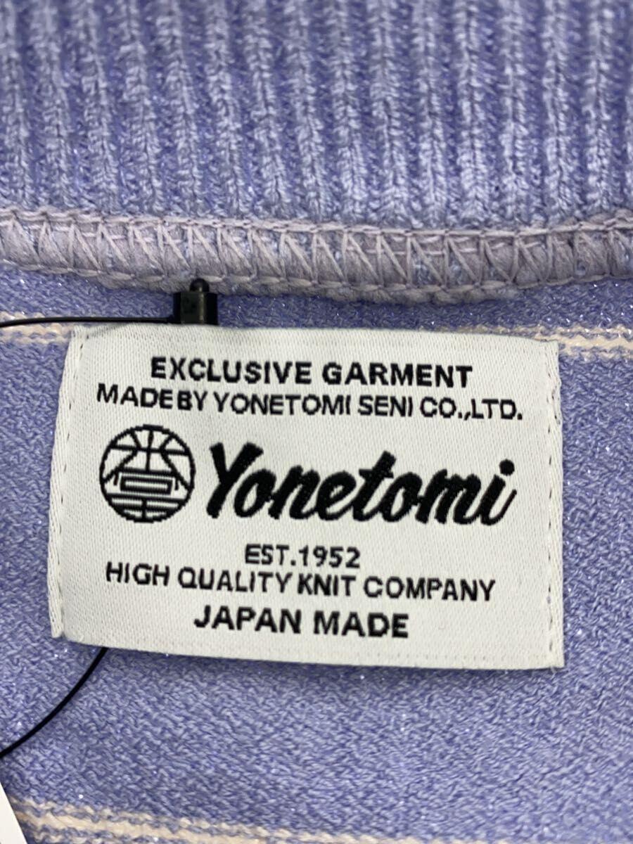 YONETOMI/セーター(薄手)/4/コットン/BLU/ボーダー/95-242-010_画像3