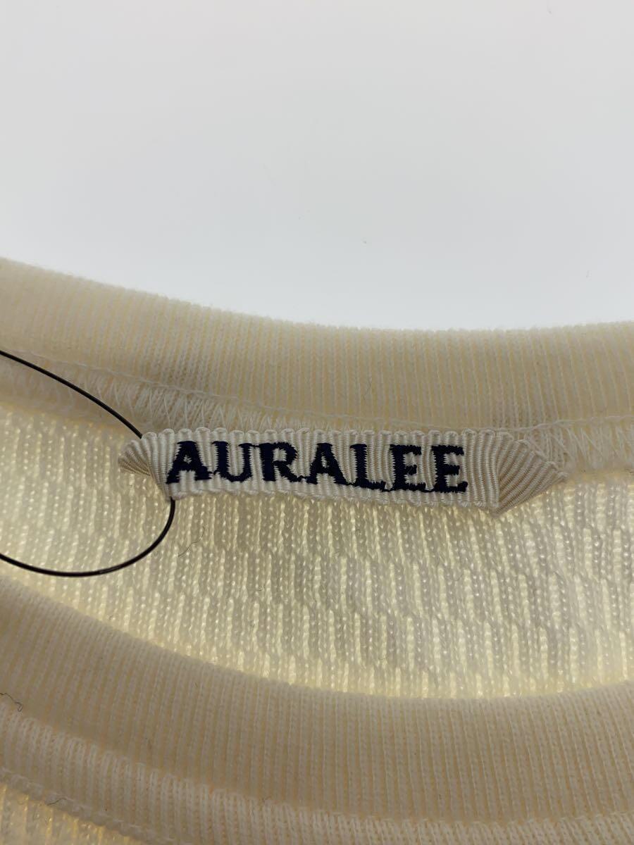 AURALEE◆LIGHT THERMAL P/O/セーター(薄手)/4/コットン/CRM/無地/A23AP01HK_画像3