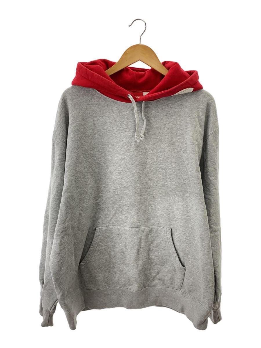 Supreme◆パーカー/XL/コットン/GRY/21AW/Contrast Hooded Sweatshirt_画像1