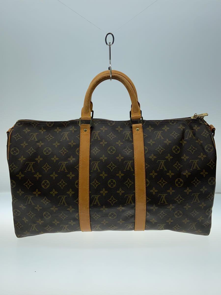 LOUIS VUITTON◆キーポル・バンドリエール50_モノグラム・キャンバス_BRW/PVC/ブラウン/M41416/ルイヴィトン_画像3