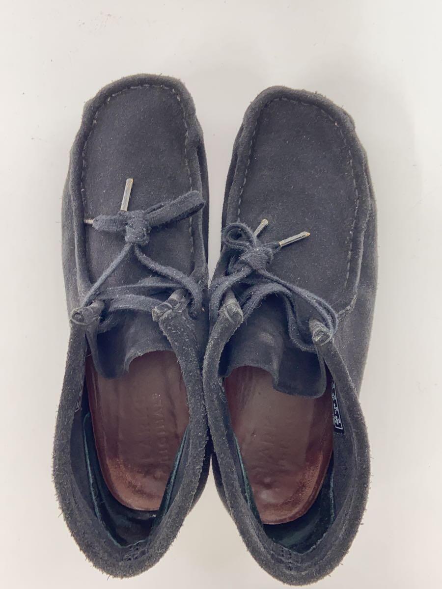 Clarks◆チャッカブーツ/ワラビー/26.5cm/BLK_画像3