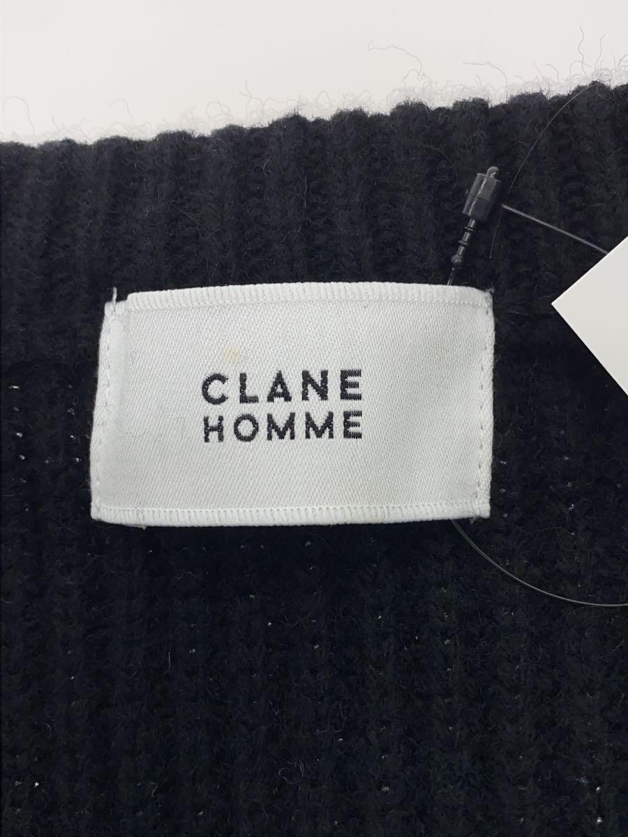 CLANE HOMME◆セーター(厚手)/2/ウール/BLK_画像3