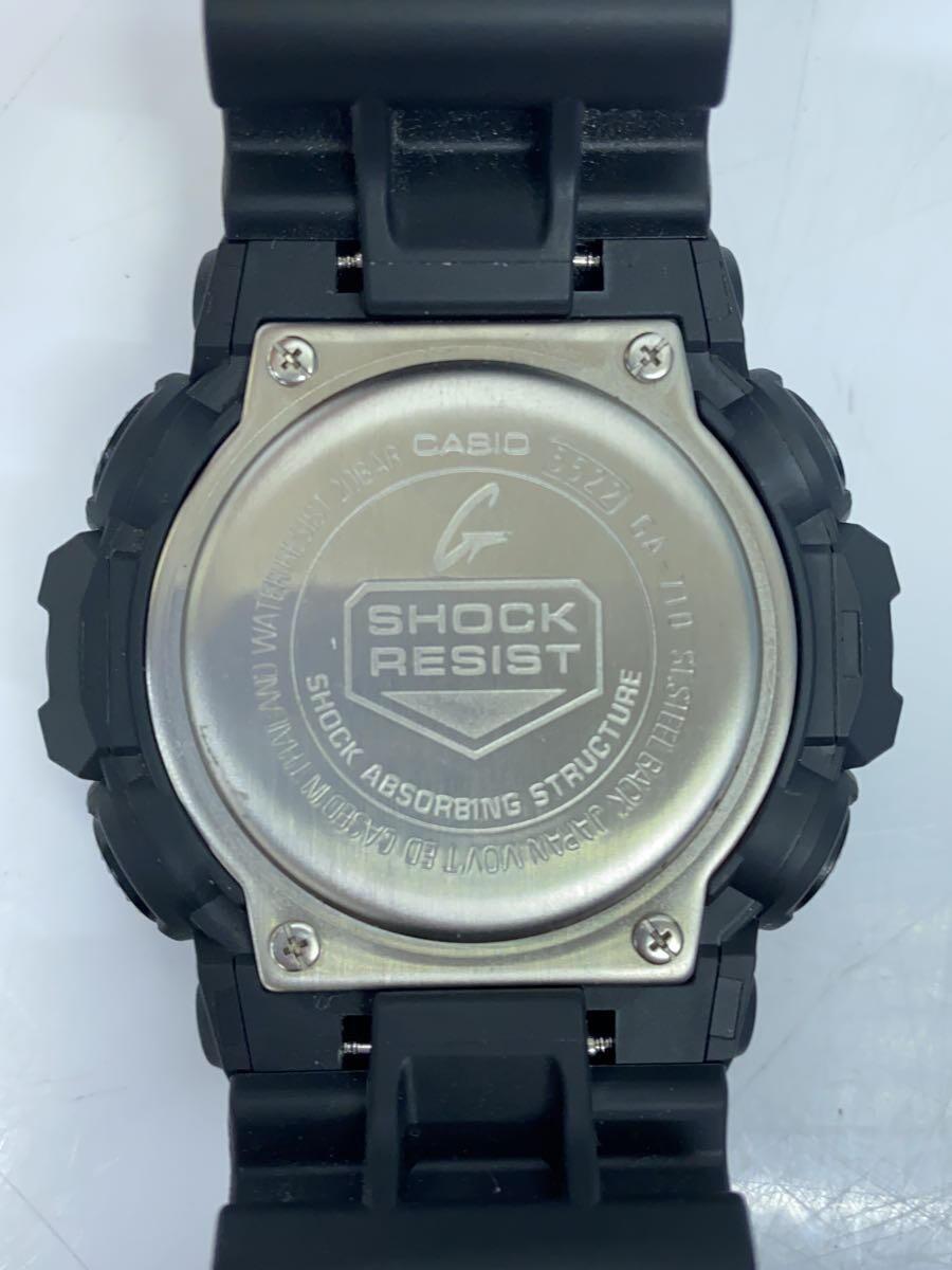 CASIO◆クォーツ腕時計・G-SHOCK/デジアナ/SLV/BLK//_画像3