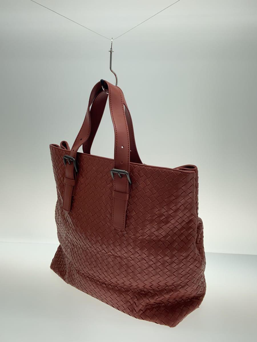 BOTTEGA VENETA◆トートバッグ/レザー/ピンク/無地_画像2