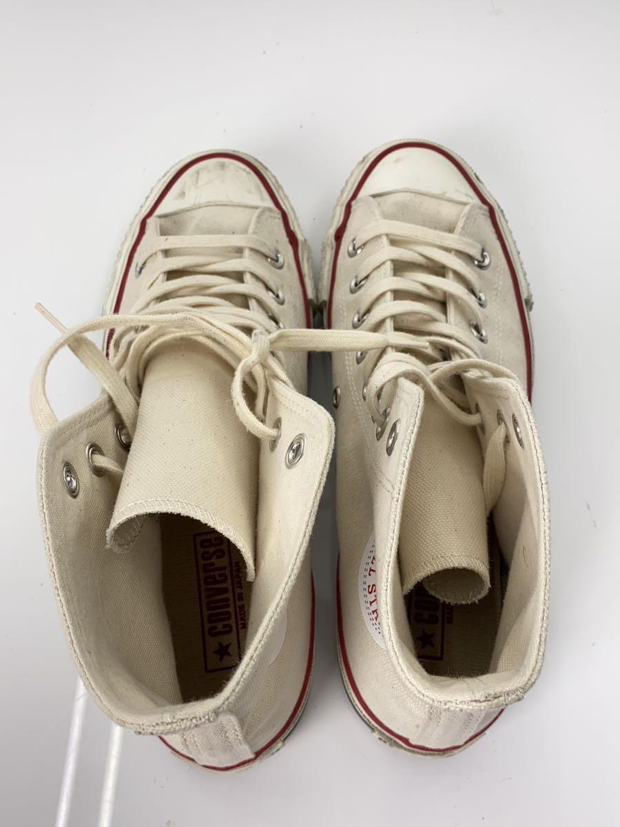 CONVERSE◆ハイカットスニーカー/US7.5/WHT/キャンバス_画像3