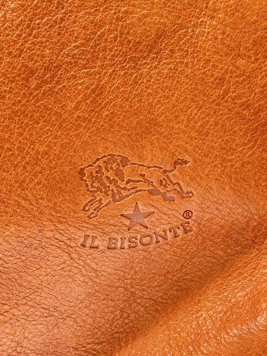 IL BISONTE◆ショルダーバッグ/レザー/キャメル/無地_画像5