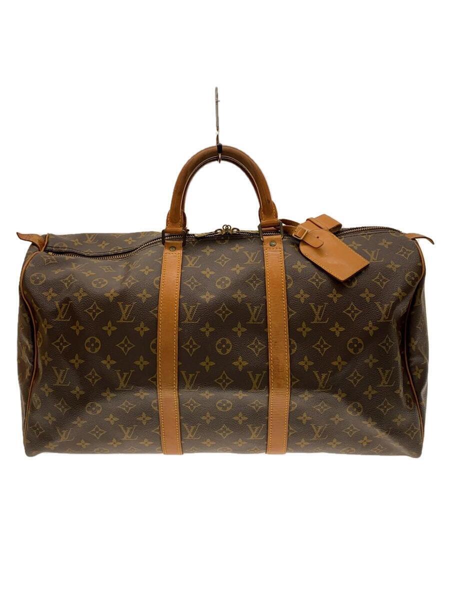 LOUIS VUITTON◆キーポル45_モノグラム・キャンバス_BRW/PVC/BRW_画像1