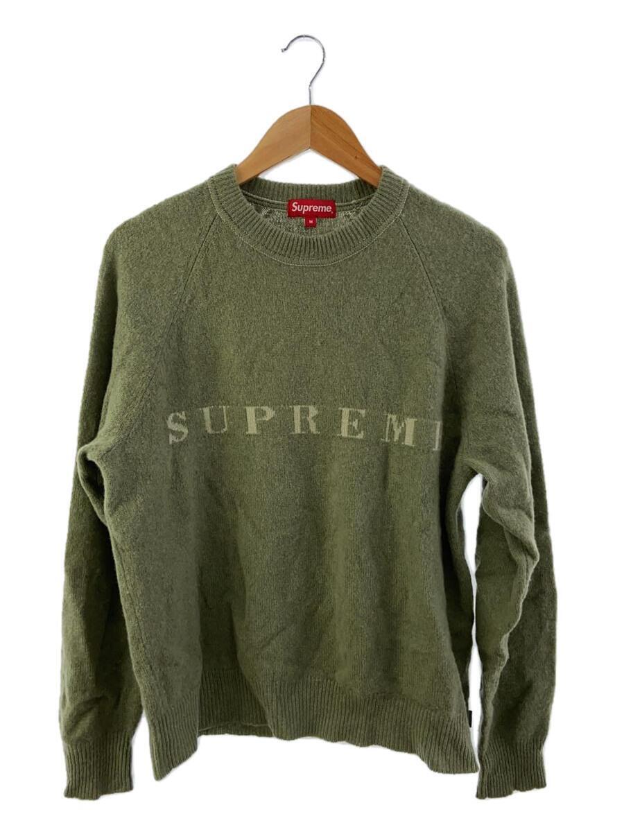 Supreme◆20AW/STONE WASHED SWEATER/セーター(厚手)/M/ウール/GRN_画像1