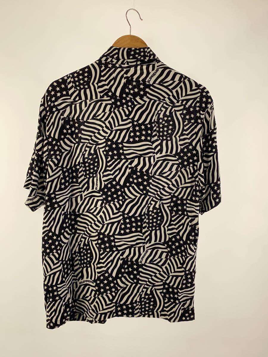 Supreme◆20SS/Flags Rayon S/S Shirt/半袖シャツ/M/レーヨン/BLK/総柄_画像2