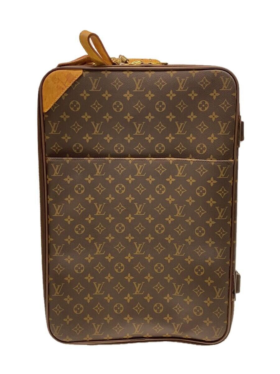 LOUIS VUITTON◇ペガス45_モノグラム・キャンバス_BRW/PVC/BRW LOUIS VUITTON◇ペガス45_モノグラム・キャンバス_BRW/PVC/BRW