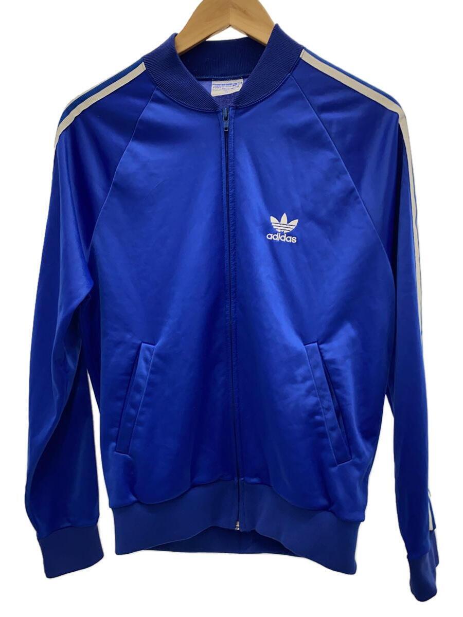 adidas◆ジャージ/M/コットン/BLU/無地/atp/70-80S/keyrolan/USA製_画像1