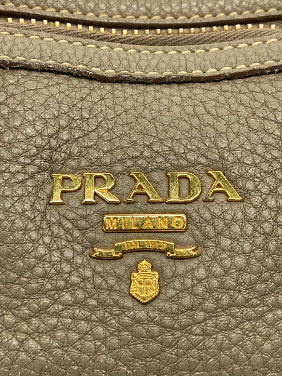 PRADA◆ショルダーバッグ/レザー/BEG/M9622_画像5