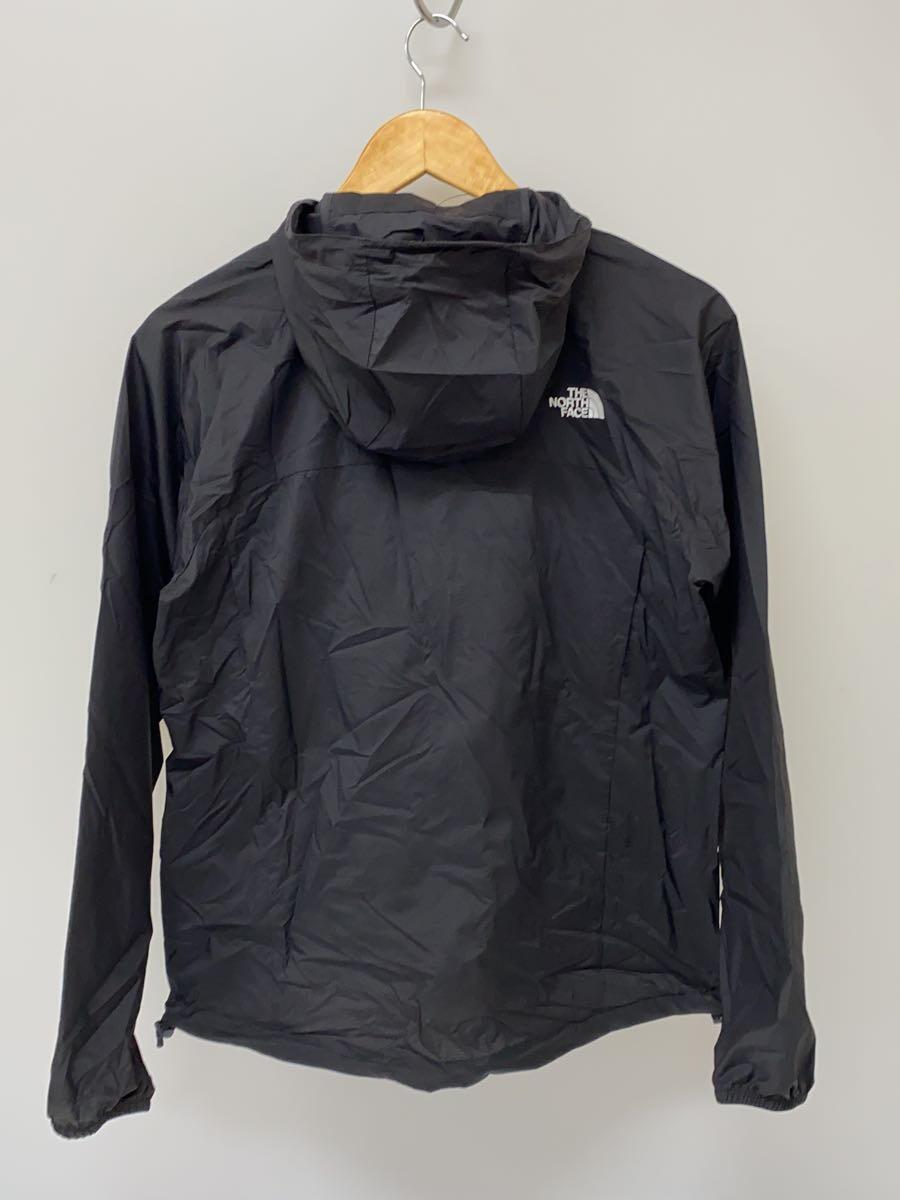 THE NORTH FACE◆シワ有/SWALLOWTAIL HOODIE_スワローテイルフーディ/L/ナイロン/BLK/無地_画像2