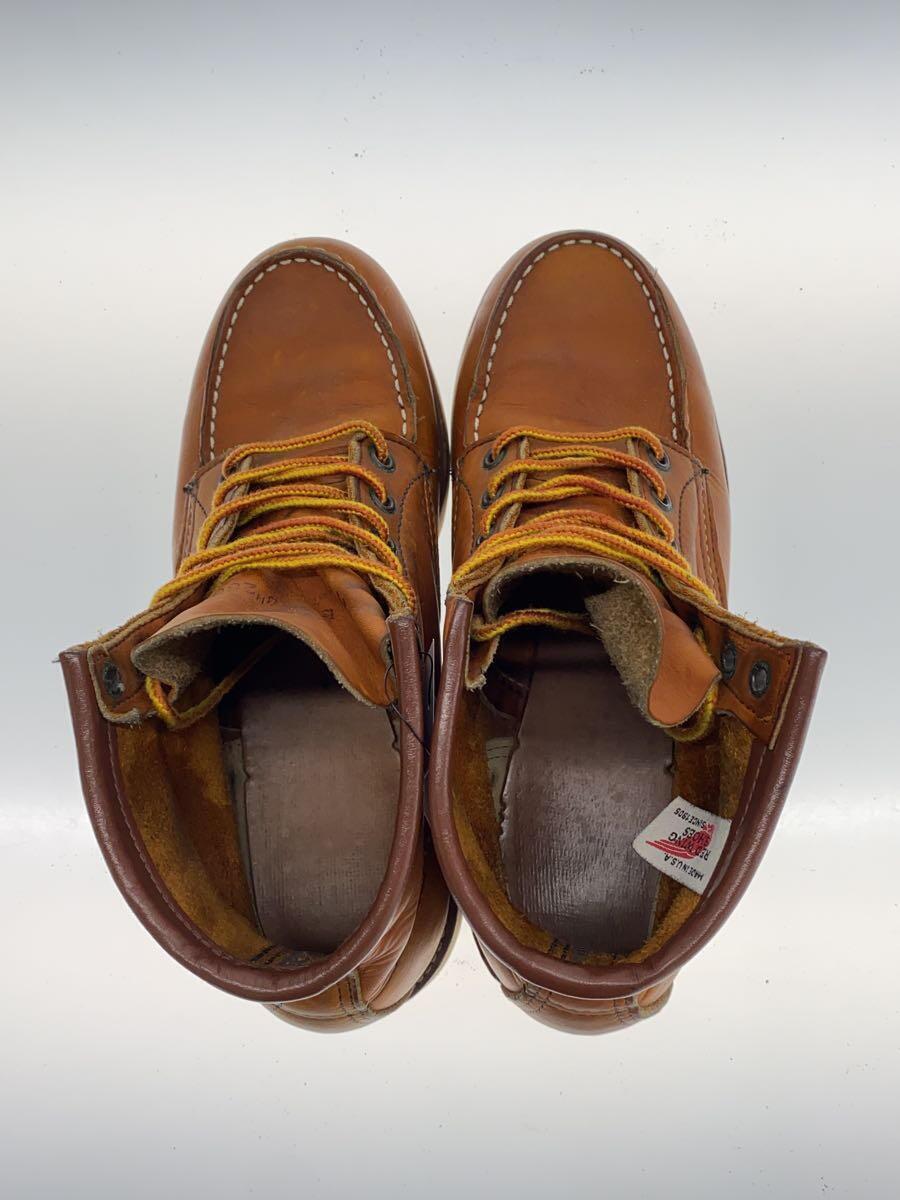 RED WING◆レースアップブーツ/US8.5/BRW/レザー/875_画像3