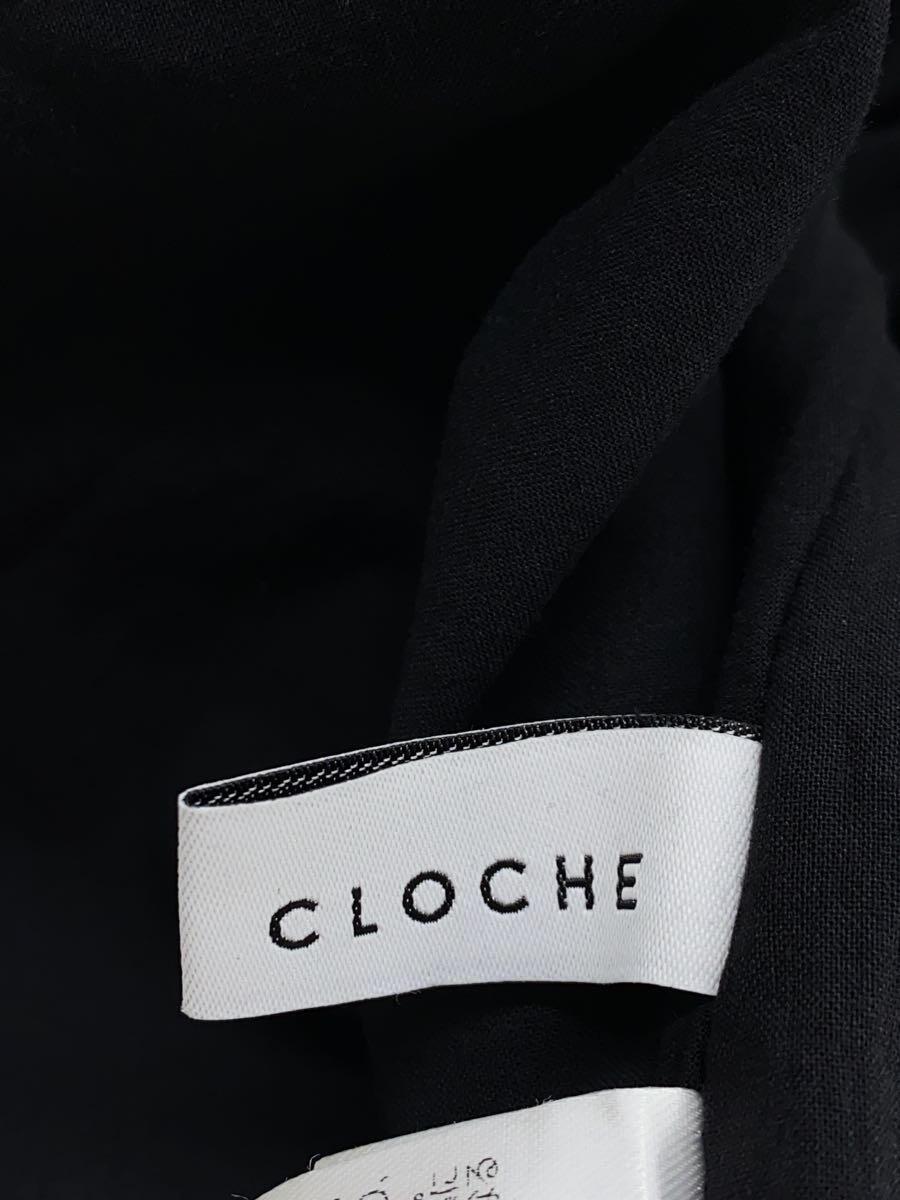 CLOCHE◆ノースリーブワンピース/2/リネン/BLK/122-05508_画像3