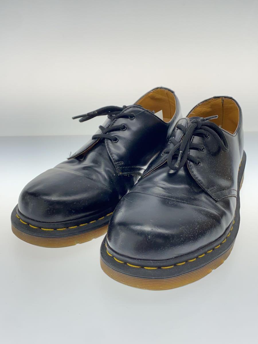 Dr.Martens◆ドレスシューズ/UK8/BLK/WY004/3ホールシューズ/内側かかと使用感有り_画像2