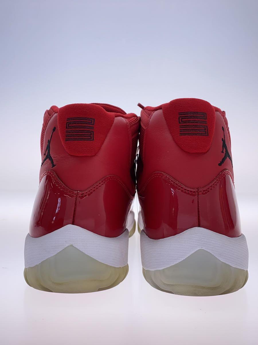 NIKE◆AIR JORDAN 11 RETRO/エアジョーダンレトロ/レッド/378037-623/29cm/RED_画像6