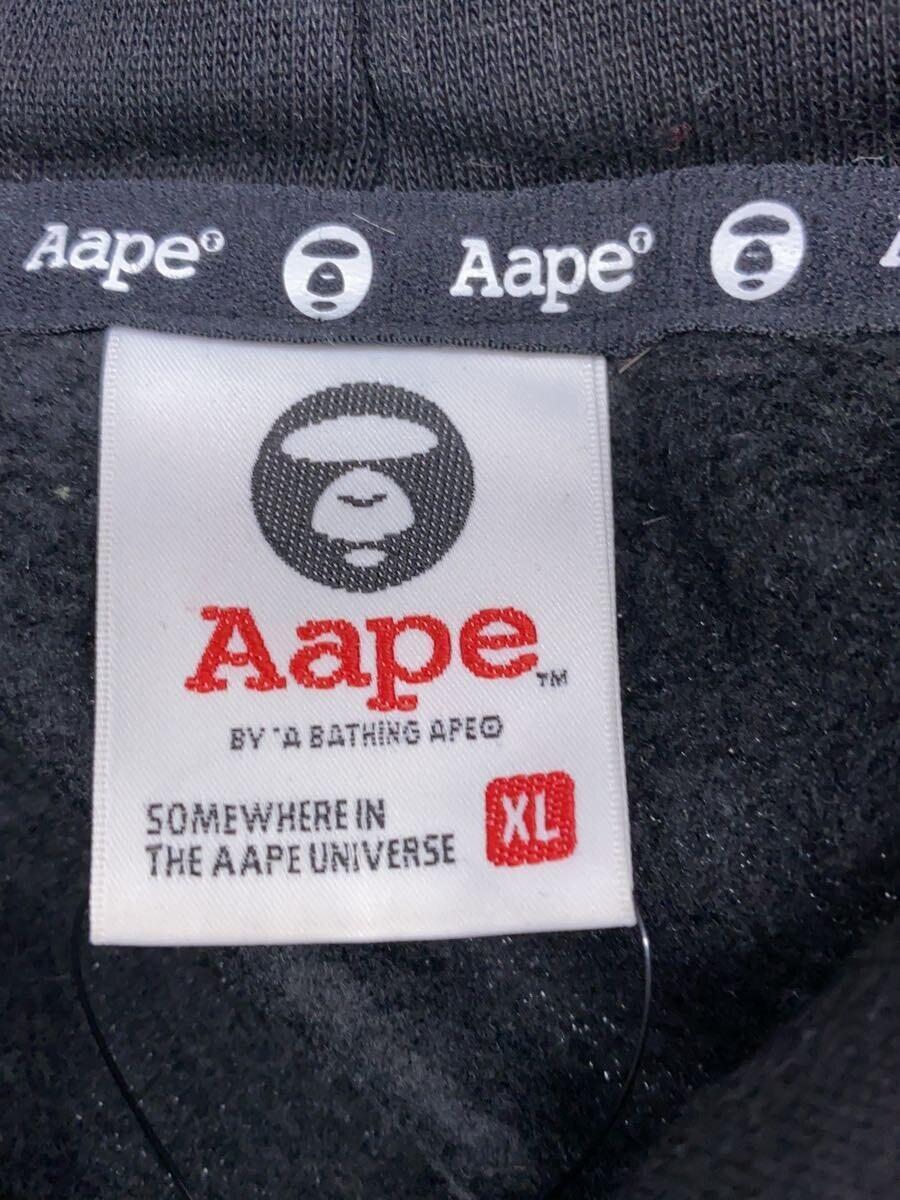 AAPE BY A BATHING APE◆パーカー/XL/コットン/BLK/AAPSWM3786XXF_画像3