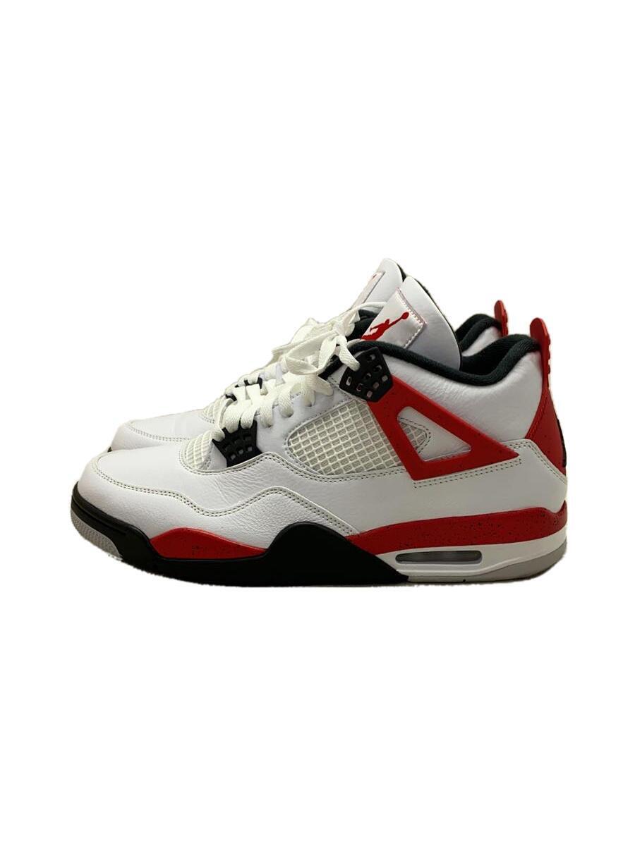 NIKE◆AIR JORDAN 4_エアジョーダン4/29cm/WHT_画像1