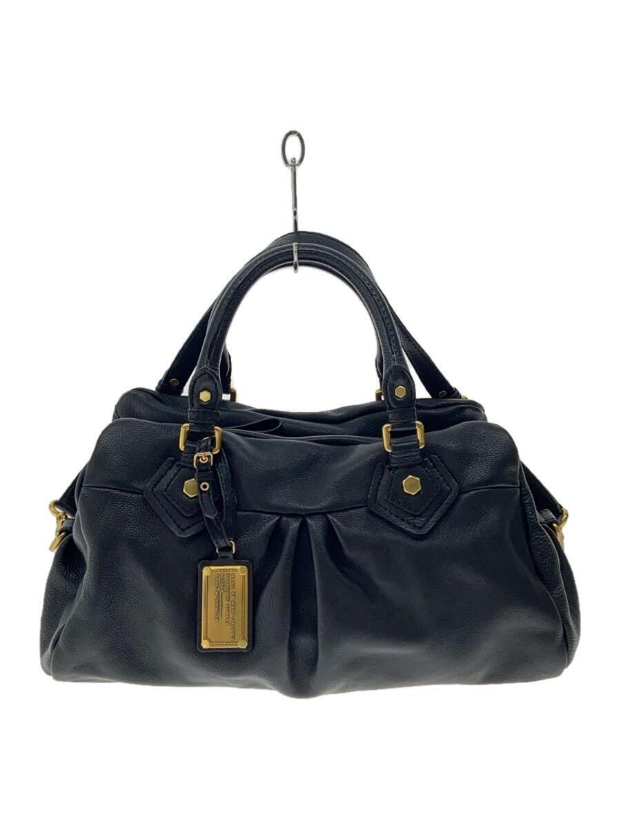 MARC BY MARC JACOBS◆ハンドバッグ/レザー/BLK_画像1